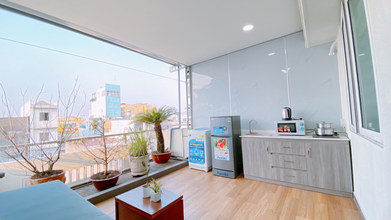 Căn hộ cho thuê view ban công Bitexco, Penthouse